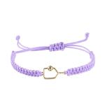 New valley warbler Handmade Pickleball Bracelet, Adjustable Woven Cord, Sports Jewelry Gift, Set of 2 (Purple)