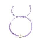 New valley warbler Handmade Pickleball Bracelet, Adjustable Woven Cord, Sports Jewelry Gift, Set of 2 (Purple)