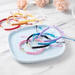 New valley warbler Handmade Pickleball Bracelet, Adjustable Woven Cord, Sports Jewelry Gift, Set of 2 (Purple)