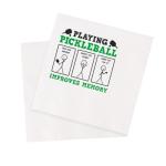 VOWFOO Funny Pickleball Quote Cocktail Napkins 50Pcs Playing Pickleball Improves Memory Dink Paper Disposable Napkins for Pickleball Players Party Table Decorations 5 x 5 Two-ply (Improves Memory)
