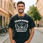 KAINSY Custom Pickleball Team Shirt – Personalized Pickleball Club T-Shirt with Team Name & Location, Vintage Graphic Tee for Players & Coaches Gift