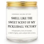 Nanooer Funny Pickleball Gifts for Women & Men - Scented Candle for Pickleball Lovers - Unique Pickle Ball Accessories & Decor-Birthday, Retirement, Christmas Gift Ideas for Players (7oz)