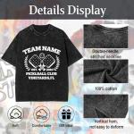 KAINSY Custom Pickleball Team Shirt – Personalized Pickleball Club T-Shirt with Team Name & Location, Vintage Graphic Tee for Players & Coaches Gift