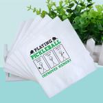 VOWFOO Funny Pickleball Quote Cocktail Napkins 50Pcs Playing Pickleball Improves Memory Dink Paper Disposable Napkins for Pickleball Players Party Table Decorations 5 x 5 Two-ply (Improves Memory)