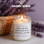 Nanooer Funny Pickleball Gifts for Women & Men - Scented Candle for Pickleball Lovers - Unique Pickle Ball Accessories & Decor-Birthday, Retirement, Christmas Gift Ideas for Players (7oz)