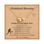 AULSIEY Pickleball Gifts for Women Teens, Gifts for Pickleball Lover, Pickle Ball Stuff Accessories Necklace Jewelry for Team, Christmas Valentines Day Gifts for Team Player (Pickle)