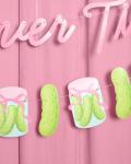 xo, Fetti Last Pickle She'll Ever Tickle Banner | Bachelorette Decorations, Bridal Shower, Bride To Be, Pickleball Party, Pink Glitter, Funny, Photo Prop, Backdrop, Naughty Bach Party