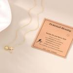 AULSIEY Pickleball Gifts for Women Teens, Gifts for Pickleball Lover, Pickle Ball Stuff Accessories Necklace Jewelry for Team, Christmas Valentines Day Gifts for Team Player (Pickle)