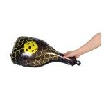 JOINPAYA 10pcs Yellow Foil Pickleball Racket and Ball Shaped Balloons for Sports Party Decorations Birthday Shower Supplies
