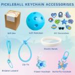 ARIOSEY Pickleball Keychain Accessories Birthday Gifts for Pickleball Lovers Girls Friends Sister Teams Coaches Club