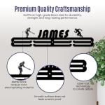 Personalized Medal Hanger Display Customized Custom Medal Holder Organizer for Wall Mount Customizable Sports Gifts for Dance Gymnastics Running Football Soccer Pickleball Baseball (Dance)