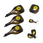 JOINPAYA 10pcs Yellow Foil Pickleball Racket and Ball Shaped Balloons for Sports Party Decorations Birthday Shower Supplies
