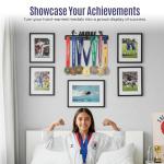 Personalized Medal Hanger Display Customized Custom Medal Holder Organizer for Wall Mount Customizable Sports Gifts for Dance Gymnastics Running Football Soccer Pickleball Baseball (Dance)