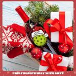 MAPDTWO Pickleball Ornament 2025 - Pickleball Gifts - Pickle Ball Ornaments for Christmas Tree - Funny Pickleballs Sports Gifts for Women, Men, Lovers, Players - 2 Layered Wood Christmas Ornament