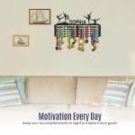 Personalized Medal Hanger Display Customized Custom Medal Holder Organizer for Wall Mount Customizable Sports Gifts for Dance Gymnastics Running Football Soccer Pickleball Baseball (Dance)