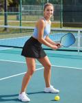 Stelle Women Skort High Waisted Tennis Skirt with Pockets Mini A Line Casual Skirts for Athletic Golf Pickleball (Black,S)
