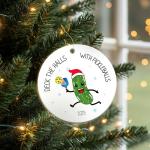 Pickleball Christmas Ornament Gifts for Pickleball Lover, 2025 Played A Lot of Sport Ornaments for Christmas Tree, Ceramic