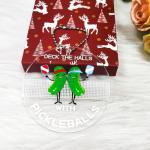 Pickleball Ornament, Pickle Ball Ornaments for Christmas Tree, Acrylic Sports Ornaments, Funny Pickleball Gifts for Women Men, Pickle Lover Gifts