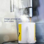 3dRose Funny Dink Positive with Rainbow and Pickleball Paddle and Ball Pun 15oz Two-Tone Yellow Mug