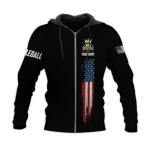 MoonArt Personalized Pickleball T-Shirt 3D Men Women Gifts Sleeve Apparel Black Flag Jersey Tee Sport Fit Clothing Outfits (Polyester Blend, PB12)