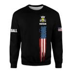MoonArt Personalized Pickleball T-Shirt 3D Men Women Gifts Sleeve Apparel Black Flag Jersey Tee Sport Fit Clothing Outfits (Polyester Blend, PB12)