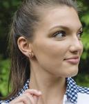 Chelsea Charles Pickleball Earrings - Rose Gold