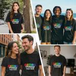 KAINSY Custom Pickleball Team T-Shirt – Personalized Name & Colorful Ball Design – Matching Team Shirts for Tournaments, Clubs, Groups & Pickleball Lovers