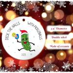 Pickleball Christmas Ornament Gifts for Pickleball Lover, 2025 Played A Lot of Sport Ornaments for Christmas Tree, Ceramic