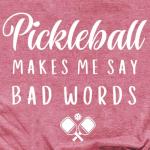 Cutesong Pickleball Shirt for Women Pickleball Player T-Shirt Funny Sports Lover Short Sleeve Pink