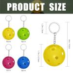 ADGJMPSV 24 PCS Pickleball Keychain,Novelty Fun Unique Gifts for Women,Men & Pickleball Lovers - Bulk Party Favors & Team Accessories