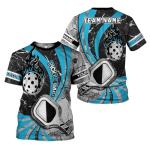 Suseaz Personalized Pickleball 3D T-Shirt Men Women Gifts Pickleball Jersey Shirt Short Sleeve Tee Sport Fit Clothing Outfits (Polyester, PkB2)