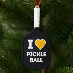 Pickleball Gifts Pickleball Ornament 2025 - Gift Ideas for Pickleball Lovers, Pickleball Accessories, Stocking Stuffers, Miniature Pickleball Paddle to Hang on Chrtistmas Tree, 4 Inches