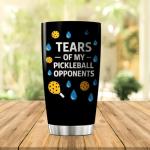 CUBICER Tears Of My Pickleball Opponents Design 20 Oz Stainless Steel Tumbler For Players And Sports Lovers Mug Bottle Insulated Hot Cool Heat Drink Coffee Iced Travel