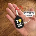 Pickleball Gifts Pickleball Ornament 2025 - Gift Ideas for Pickleball Lovers, Pickleball Accessories, Stocking Stuffers, Miniature Pickleball Paddle to Hang on Chrtistmas Tree, 4 Inches