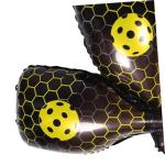 Beaupretty 10pcs Foil Pickleball Racket Balloons Yellow Sports Themed Party Decorations for Birthday Shower Supplies