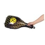 Beaupretty 10pcs Foil Pickleball Racket Balloons Yellow Sports Themed Party Decorations for Birthday Shower Supplies