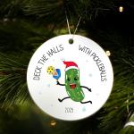 Pickleball Christmas Ornament Gifts for Pickleball Lover, 2025 Played A Lot of Sport Ornaments for Christmas Tree, Ceramic