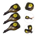 LALAFINA 10pcs Pickleball Rackets Foil Balloons Yellow Sports Theme Party Decorations for Men Women Birthday Party Supplies