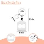 Pliwcas Pickleball Paddles Bottle Opener Keychain for Friends Birthday Gifts for Pickleball Players End of the Season Gifts for Sister Brother Stainless Steel Key Chain for Pickleballs Lover