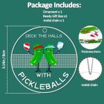 Pickleball Ornament, Pickle Ball Ornaments for Christmas Tree, Acrylic Sports Ornaments, Funny Pickleball Gifts for Women Men, Pickle Lover Gifts