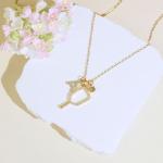 Pickleball Gifts for Women Sport Lovers Teams, Pickleball Necklace with Initial Letter, Personalized Pickleball Jewelry for Women (Gold-A)