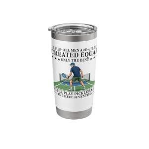 Still Play Pickleball In Their Seventies Funny Pickleball Stainless Steel Insulated Tumbler