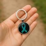 1080 Graphics Best Gnome Lupus Awareness Pickleball Cancer Survivor Ribbon Sport Lover Stainless Steel Keychain with Ring Double Sided