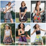 Tadxcjz Pickleball Women's Tennis Golf Skirts Skorts High Waisted Athletic with Shorts Pockets for Workout Casual Running M