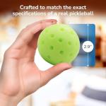 TILTECH Pickleball Candle – Realistic Pickleball-Shaped Lemon Scented Candle | Fun Novelty Candle for Pickleball Lovers | Unique Pickleball Gift for Pickleball Lovers, Funny Home Decor