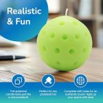 TILTECH Pickleball Candle – Realistic Pickleball-Shaped Lemon Scented Candle | Fun Novelty Candle for Pickleball Lovers | Unique Pickleball Gift for Pickleball Lovers, Funny Home Decor