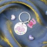 Lelekdo Pickleball Accessories Keychain Pickleball Gifts for Women Pickle Ball Keychain for Friends Teen Girls Pickleballs Bags Charms