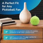 TILTECH Pickleball Candle – Realistic Pickleball-Shaped Lemon Scented Candle | Fun Novelty Candle for Pickleball Lovers | Unique Pickleball Gift for Pickleball Lovers, Funny Home Decor