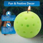 TILTECH Pickleball Candle – Realistic Pickleball-Shaped Lemon Scented Candle | Fun Novelty Candle for Pickleball Lovers | Unique Pickleball Gift for Pickleball Lovers, Funny Home Decor