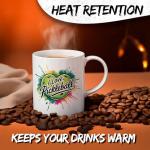 I Love Pickleball Ceramic Coffee Mug 11oz Paddle Racquet Court Game Sports - Tea Coffee Mug with Comfortable Grip - Unique Sport Gift Cup for Office or Home - Vibrant Long-Lasting Print ID44991